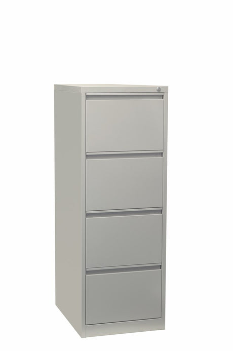 Firstline 4 drawer vertical filing cabinet-Storage-Grey-Commercial Traders - Office Furniture