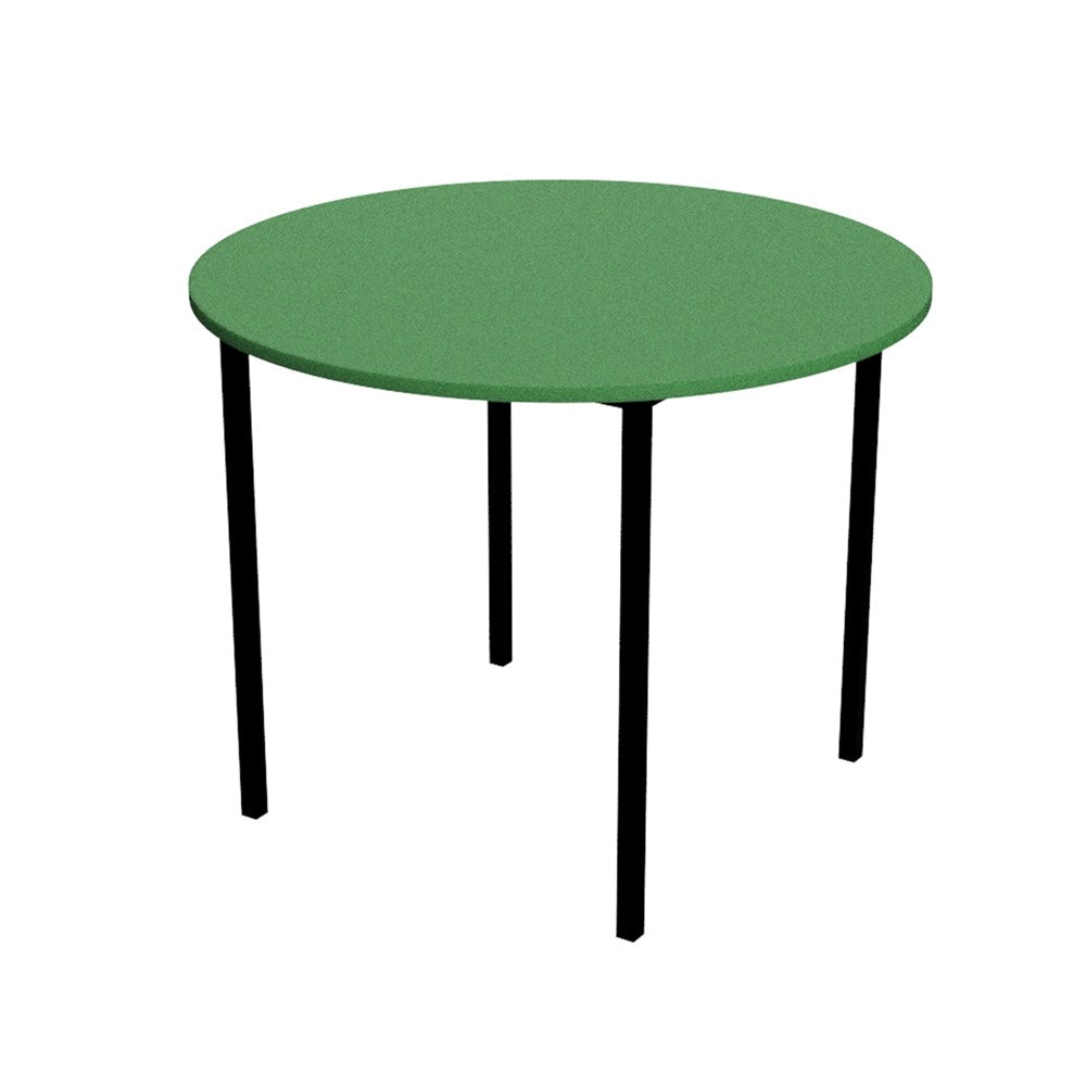 Table School 900mm Dia-Education Furniture-Green-520mm-Commercial Traders - Office Furniture