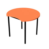 Table School Scallop Nesting 900mm Dia-Education Furniture-Orange-520mm-Commercial Traders - Office Furniture