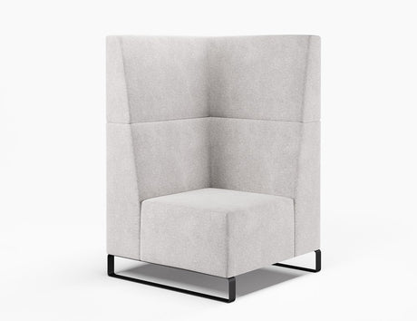 Vista 90° Square Corner-Reception Furniture-Lustrell (Vinyl)-Sleigh-High-Commercial Traders - Office Furniture