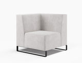 Vista 90° Square Corner-Reception Furniture-Lustrell (Vinyl)-Sleigh-Low-Commercial Traders - Office Furniture