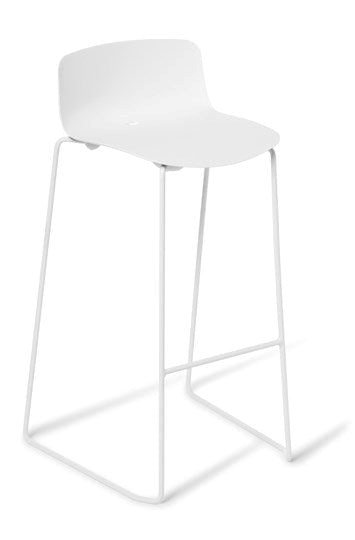 Coco Bar Stool-Lunchroom Chairs-White/White-Commercial Traders - Office Furniture