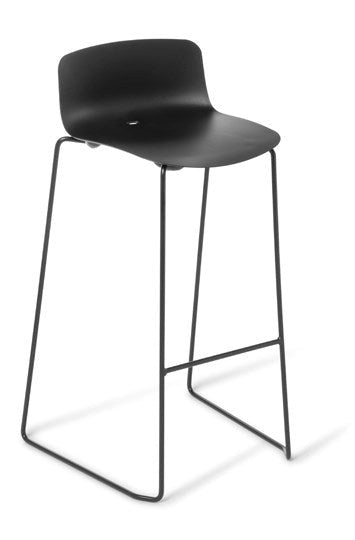 Coco Bar Stool-Lunchroom Chairs-Black/Black-Commercial Traders - Office Furniture