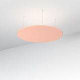 Acoustic Floating Panel Round-Noise Reduction-Blush Pink-Commercial Traders - Office Furniture