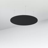 Acoustic Floating Panel Round-Noise Reduction-Dark Grey-Commercial Traders - Office Furniture