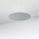 Acoustic Floating Panel Round-Noise Reduction-Dark Silvery Grey-Commercial Traders - Office Furniture