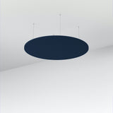 Acoustic Floating Panel Round-Noise Reduction-Navy Peony-Commercial Traders - Office Furniture