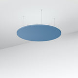 Acoustic Floating Panel Round-Noise Reduction-Sky Blue-Commercial Traders - Office Furniture