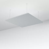Acoustic Floating Panel Square-Noise Reduction-Lavender Grey-Commercial Traders - Office Furniture