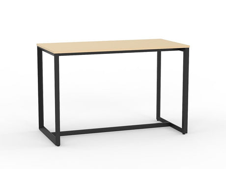 Anvil Bar Leaner 1600 x 800-Meeting Room Furniture-Nordic Maple-Black-Commercial Traders - Office Furniture