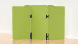 Milford Acoustic Freestanding 3 Partition - 1800h x 1000w -24mm thick-Noise Reduction-Apple Green-Commercial Traders - Office Furniture