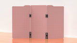 Milford Acoustic Freestanding 3 Partition - 1800h x 1000w -24mm thick-Noise Reduction-Blush Pink-Commercial Traders - Office Furniture