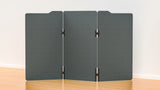 Milford Acoustic Freestanding 3 Partition - 1800h x 1000w -24mm thick-Noise Reduction-Dark Grey-Commercial Traders - Office Furniture