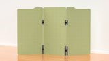 Milford Acoustic Freestanding 3 Partition - 1800h x 1000w -24mm thick-Noise Reduction-Leaf Green-Commercial Traders - Office Furniture