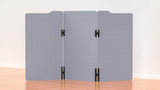 Milford Acoustic Freestanding 3 Partition - 1800h x 1000w -24mm thick-Noise Reduction-Lavender Grey-Commercial Traders - Office Furniture