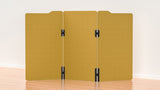 Milford Acoustic Freestanding 3 Partition - 1800h x 1000w -24mm thick-Noise Reduction-Mustard-Commercial Traders - Office Furniture