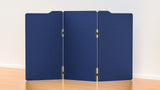 Milford Acoustic Freestanding 3 Partition - 1800h x 1000w -24mm thick-Noise Reduction-Navy Peony-Commercial Traders - Office Furniture