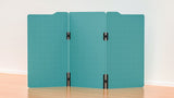 Milford Acoustic Freestanding 3 Partition - 1800h x 1000w -24mm thick-Noise Reduction-Turquoise-Commercial Traders - Office Furniture