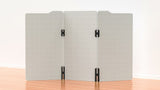 Milford Acoustic Freestanding 3 Partition - 1800h x 1000w -24mm thick-Noise Reduction-White-Commercial Traders - Office Furniture