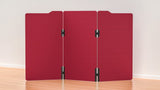 Milford Acoustic Freestanding 3 Partition - 1800h x 1000w -24mm thick-Noise Reduction-Wine-Commercial Traders - Office Furniture