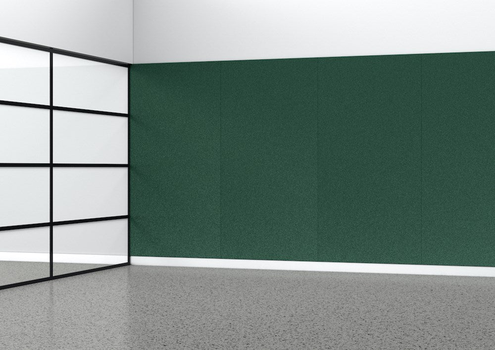 Acoustic Panel - 24mm thick - 1200 x 2400-Noise Reduction-Forest Green-Commercial Traders - Office Furniture