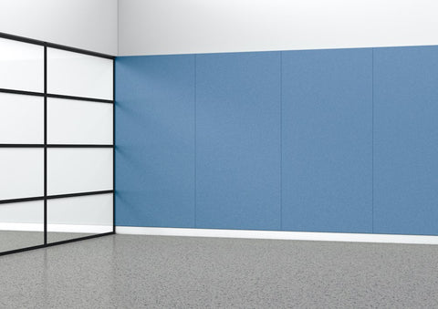 Acoustic Panel - 12mm thick - 1220 x 2440-Noise Reduction-Sky Blue-Commercial Traders - Office Furniture