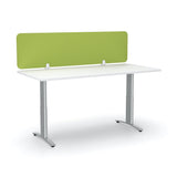 Acoustic Desk Screen-Office Partitons-400 x 1500-Apple Green-Commercial Traders - Office Furniture