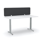 Acoustic Desk Screen - 24mm-Office Partitons-400 x 1200-Dark Grey-Commercial Traders - Office Furniture