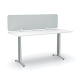 Acoustic Desk Screen-Office Partitons-400 x 1200-Light Grey-Commercial Traders - Office Furniture