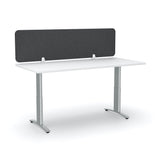 Acoustic Desk Screen - 24mm-Office Partitons-400 x 1200-Sesame Grey-Commercial Traders - Office Furniture