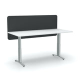 Acoustic 24 mm Desk Screen Modesty Panel (600mm high)-Acoustic-600 x 1200-Dark Grey-Commercial Traders - Office Furniture