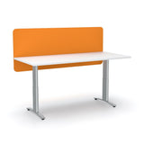Acoustic 24 mm Desk Screen Modesty Panel (600mm high)-Acoustic-600 x 1200-Orange-Commercial Traders - Office Furniture