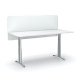 Acoustic 24 mm Desk Screen Modesty Panel (600mm high)-Acoustic-600 x 1200-White-Commercial Traders - Office Furniture