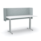 Acoustic Desk Screen Pod-Office Partitons-600 x 1200 mm-Dark Silvery Grey-Commercial Traders - Office Furniture