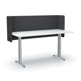 Acoustic Desk Screen Pod-Office Partitons-600 x 1200 mm-Sesame Grey-Commercial Traders - Office Furniture
