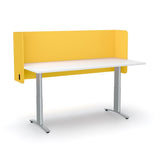 Acoustic Desk Screen Pod-Office Partitons-600 x 1200 mm-Yellow-Commercial Traders - Office Furniture