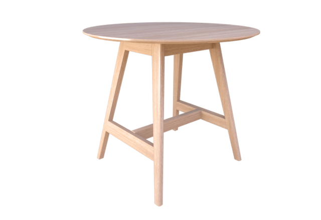 Oslo Round Leaner - Ash Veneer Top-Meeting Room Furniture-Auckland Delivery-Commercial Traders - Office Furniture