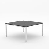 Alti 2 Person Pod Desk 1500W-Desking-Black-White-Commercial Traders - Office Furniture