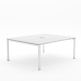 Alti 2 Person Pod Desk 1800W-Desking-Silver Strata-White-North Island Delivery-Commercial Traders - Office Furniture
