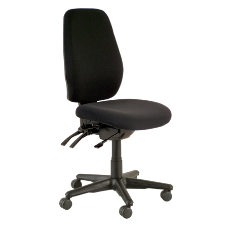 Buro Aura Ergo + Chair-Office Chairs-Black - Quickship-No Thanks-Flat Pack Please-Commercial Traders - Office Furniture