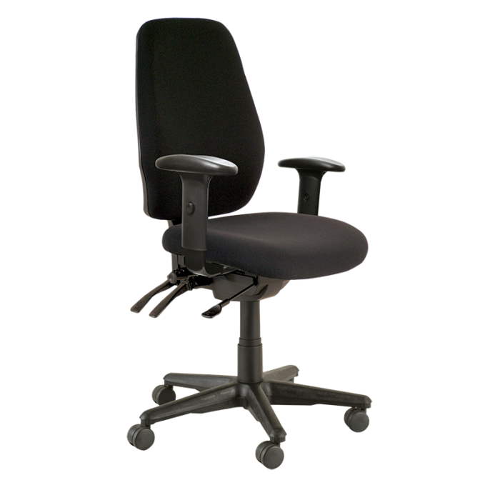 Buro Aura Ergo + Chair-Office Chairs-Black - Quickship-Yes Please-Assembled - Other Areas-Commercial Traders - Office Furniture