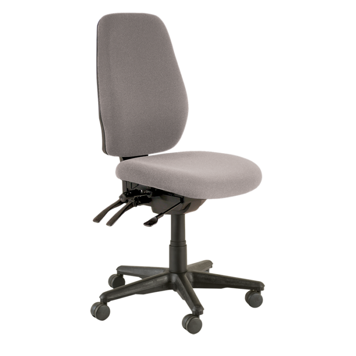 Buro Aura Ergo + Chair-Office Chairs-Charcoal-No Thanks-Flat Pack Please-Commercial Traders - Office Furniture