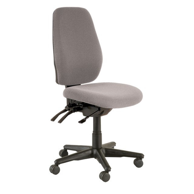 Buro Aura Ergo + Chair-Office Chairs-Charcoal-No Thanks-Flat Pack Please-Commercial Traders - Office Furniture