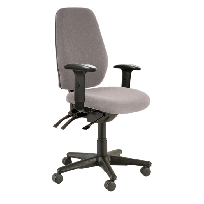 Buro Aura Ergo + Chair-Office Chairs-Charcoal-Yes Please-Flat Pack Please-Commercial Traders - Office Furniture