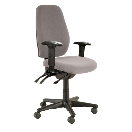 Buro Aura Ergo + Chair-Office Chairs-Charcoal-Yes Please-Flat Pack Please-Commercial Traders - Office Furniture