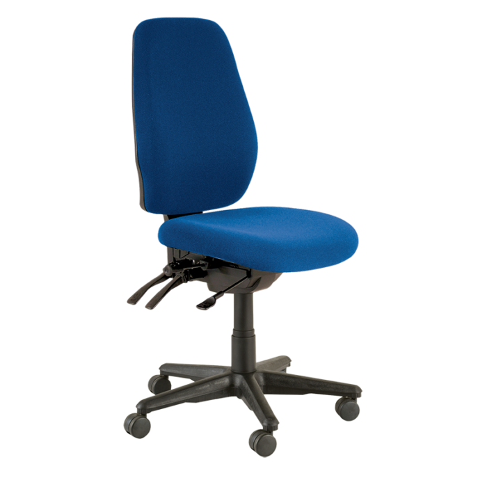 Buro Aura Ergo + Chair-Office Chairs-Dark Blue - Quickship-No Thanks-Assembled - Other Areas-Commercial Traders - Office Furniture