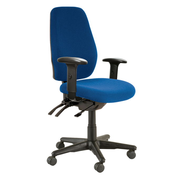 Buro Aura Ergo + Chair-Office Chairs-Dark Blue - Quickship-Yes Please-Flat Pack Please-Commercial Traders - Office Furniture