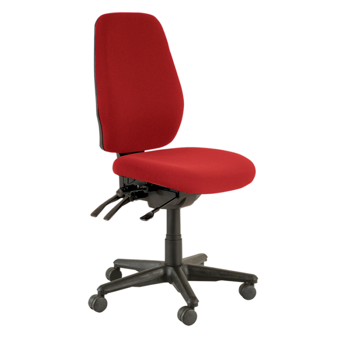 Buro Aura Ergo + Chair-Office Chairs-Red-No Thanks-Assembled - Auckland Christchurch-Commercial Traders - Office Furniture