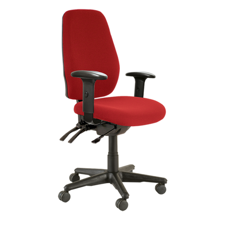 Buro Aura Ergo + Chair-Office Chairs-Red-Yes Please-Flat Pack Please-Commercial Traders - Office Furniture