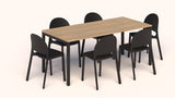 Avero Canteen Table and Bubble Chair Package